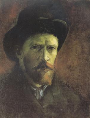 Vincent Van Gogh Self-portrait with Dark Felt Hat (nn04) France oil painting art